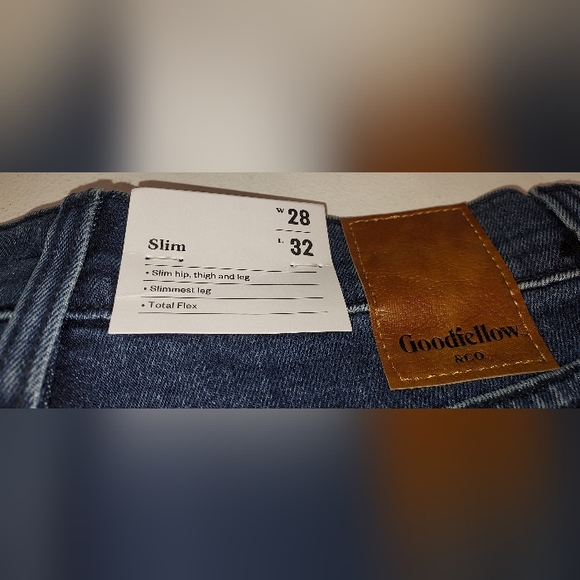 Goodfellow & Co Medium Wash 5 Pocket Slim Total Flex Jeans NWT Sz 28x32 - Picture 9 of 11